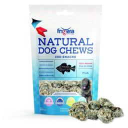 Frigera Natural Dog Chews Torsk Snacks Torskbett 250g